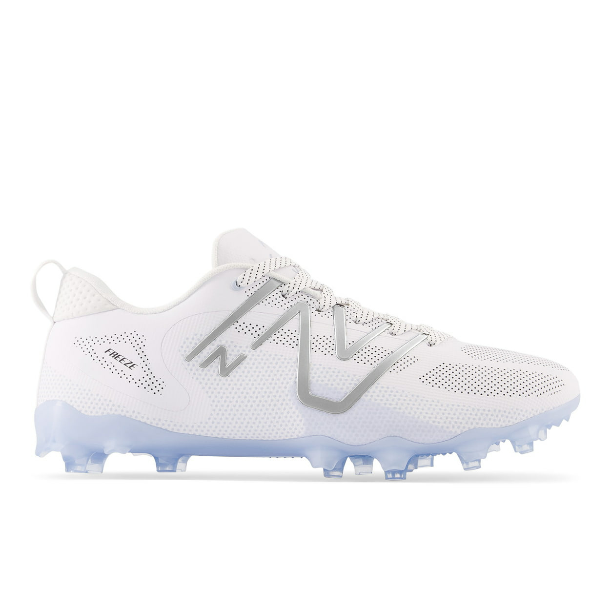 New Balance Freeze V4 Cleat Lacrosse Shoes Low Cut White 4.5