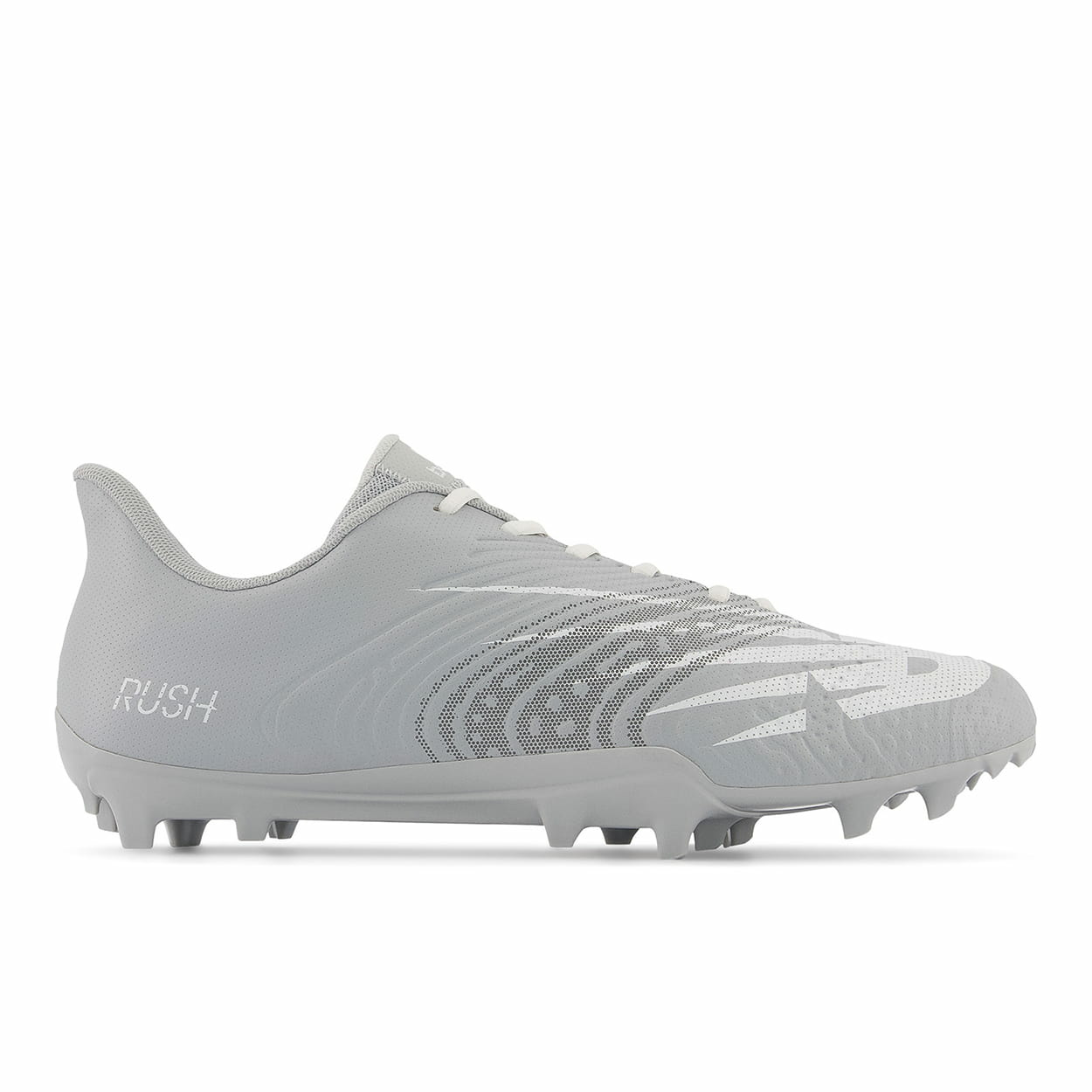 New Balance Rush V3 Low Cleat Lacrosse Schuhe Grau 12.5