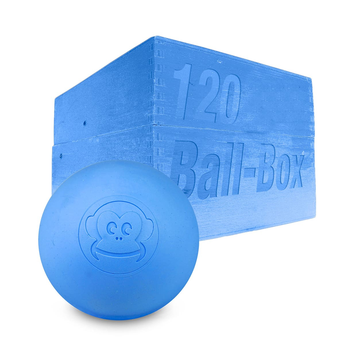 Captain-Lax Lacrosse Ball Box (120 Pieces) Blue