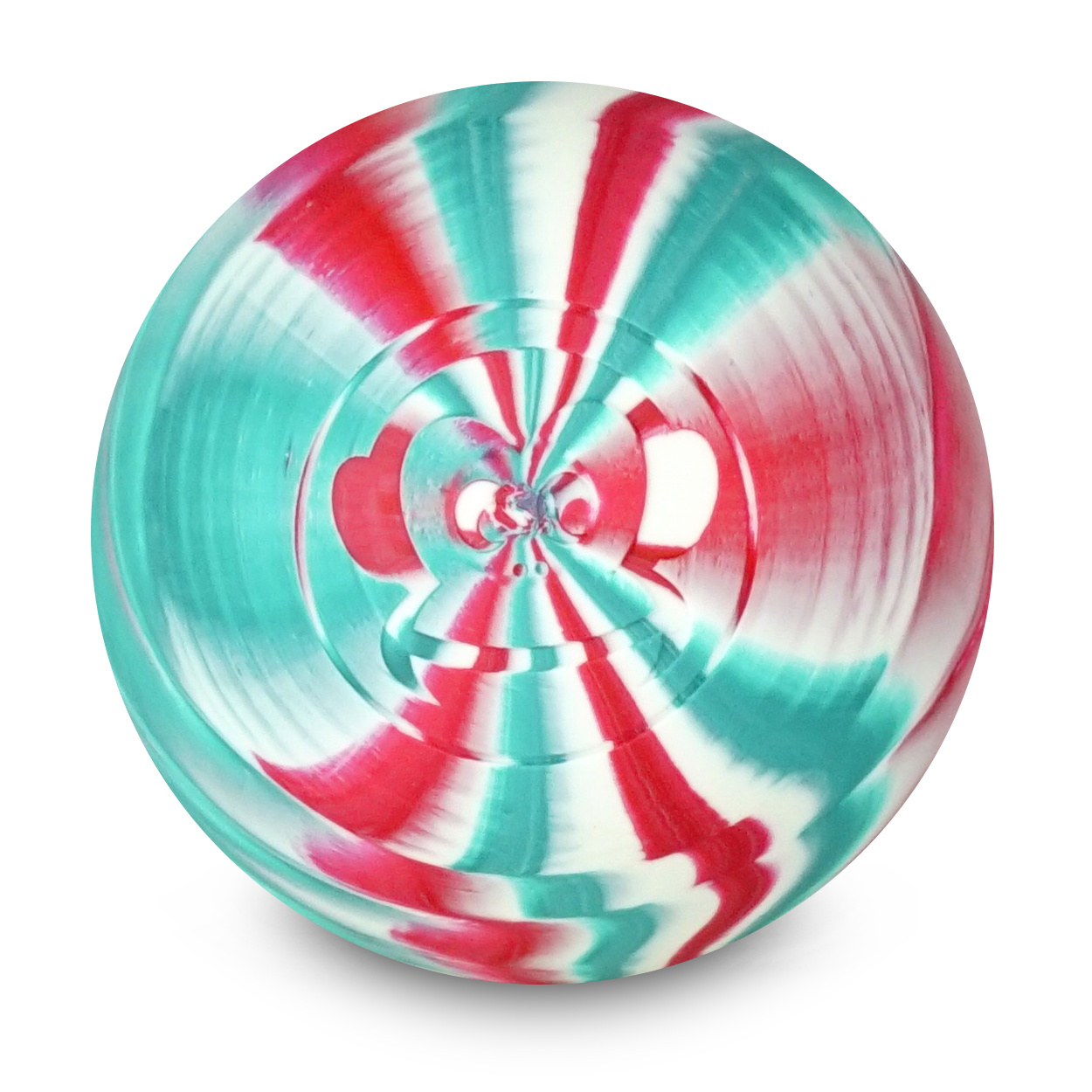 Captain-Lax Lacrosse Ball Red/White/Green