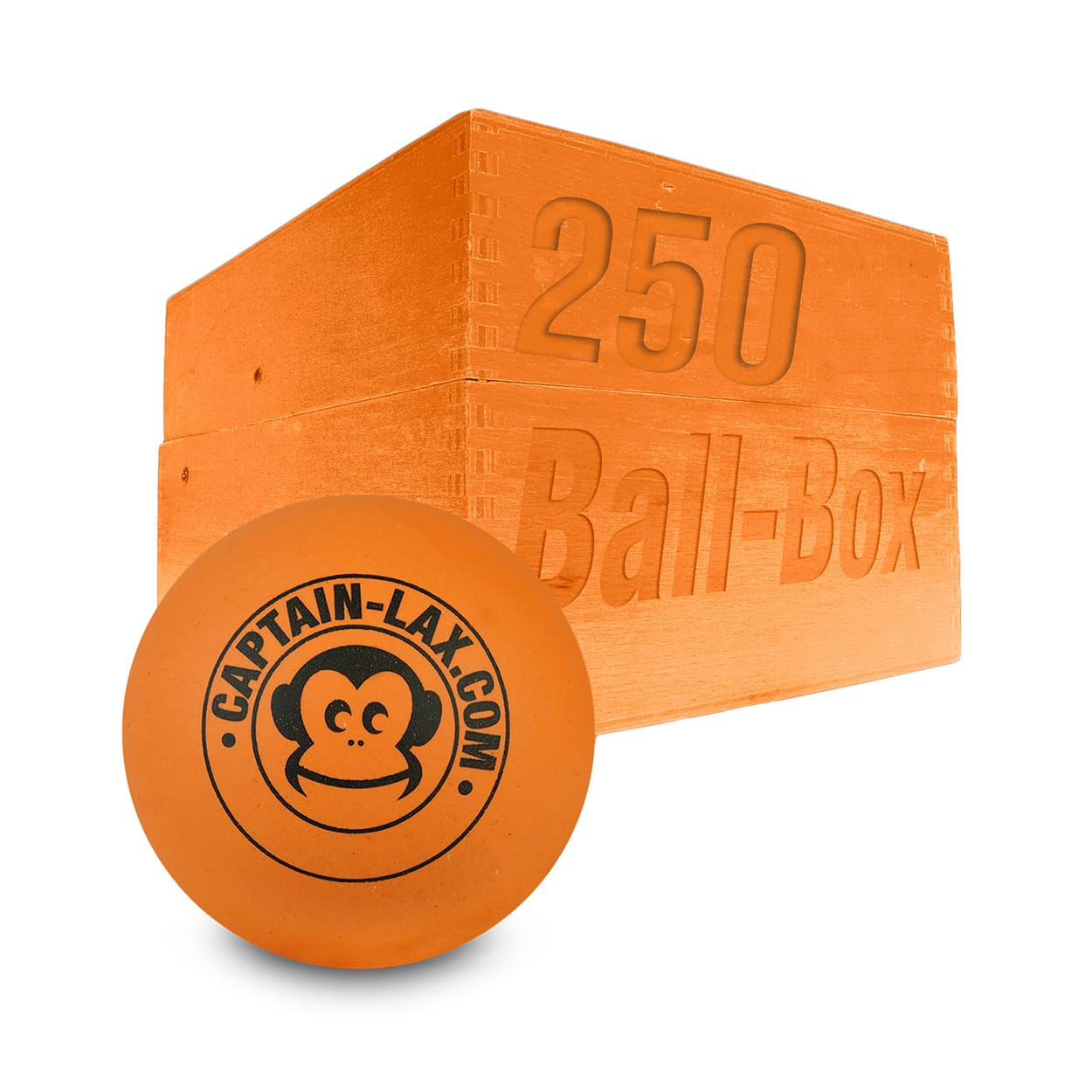 Captain-Lax Lacrosse Ball Box (250 Pieces) Mini Practise Ball