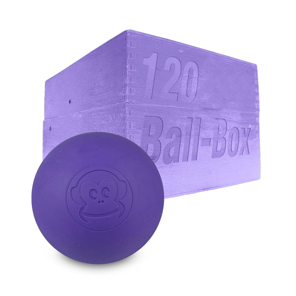 Captain-Lax Lacrosse Ball Box (120 Pieces) Purple
