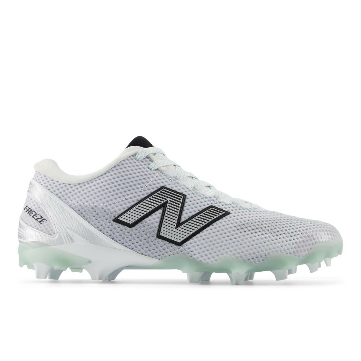 New Balance FreezeLX v5 Low Cleat Lacrosse Shoe - Width D White 9