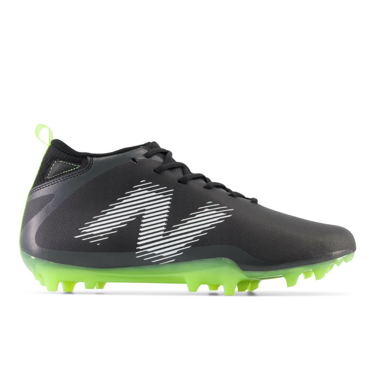 New Balance Rush v4 Mid Cleat Lacrosse Schuhe - Weite D Schwarz 9
