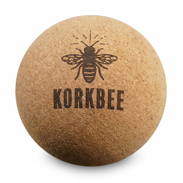 Korkbee Cork Veganer Ball Faszien und Massage aus Kork - Original Soft: Größe 63 mm