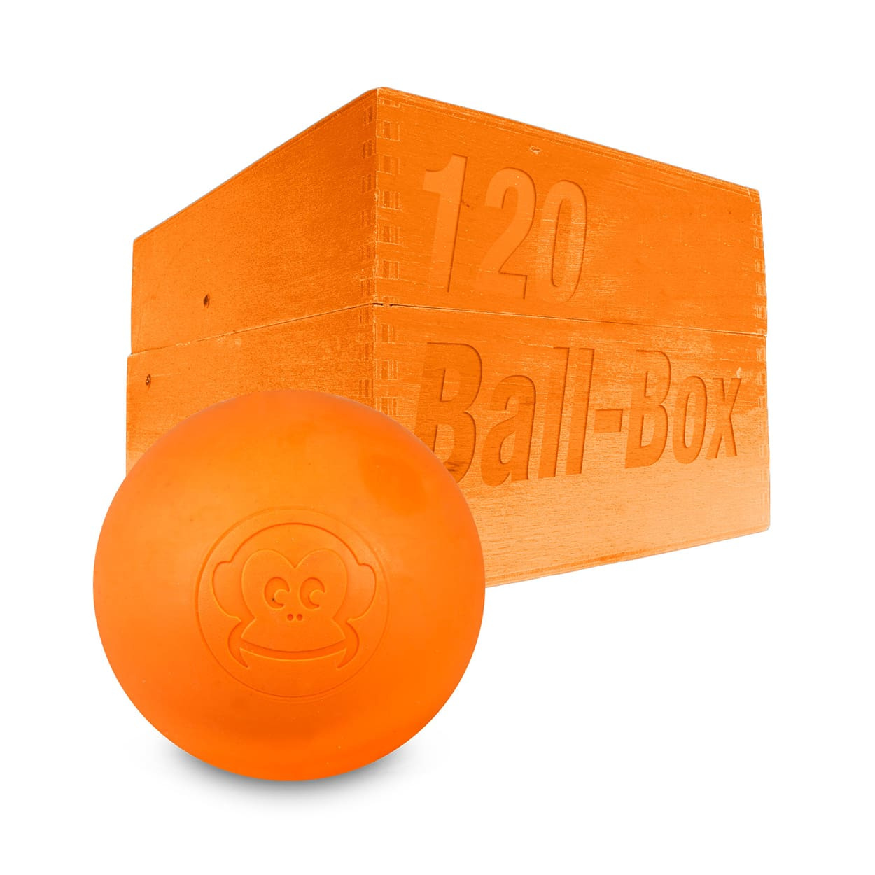 Captain-Lax Lacrosse Ball Box (120 Stück) Orange