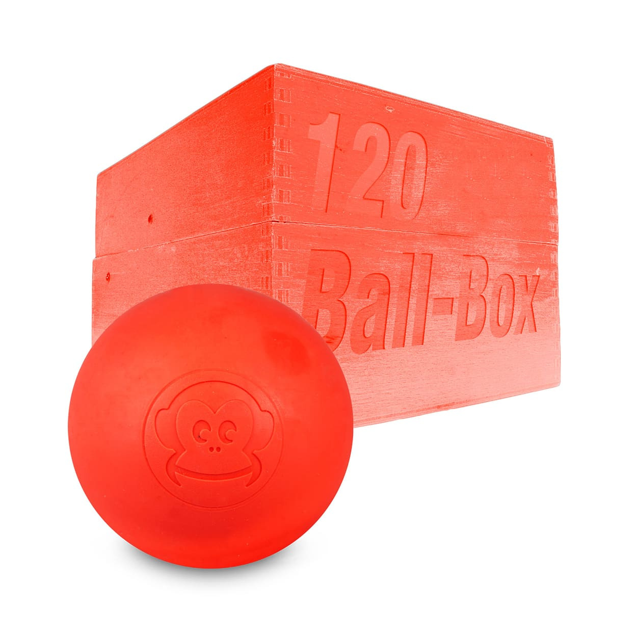 Captain-Lax Lacrosse Ball Box (120 Stück) Red
