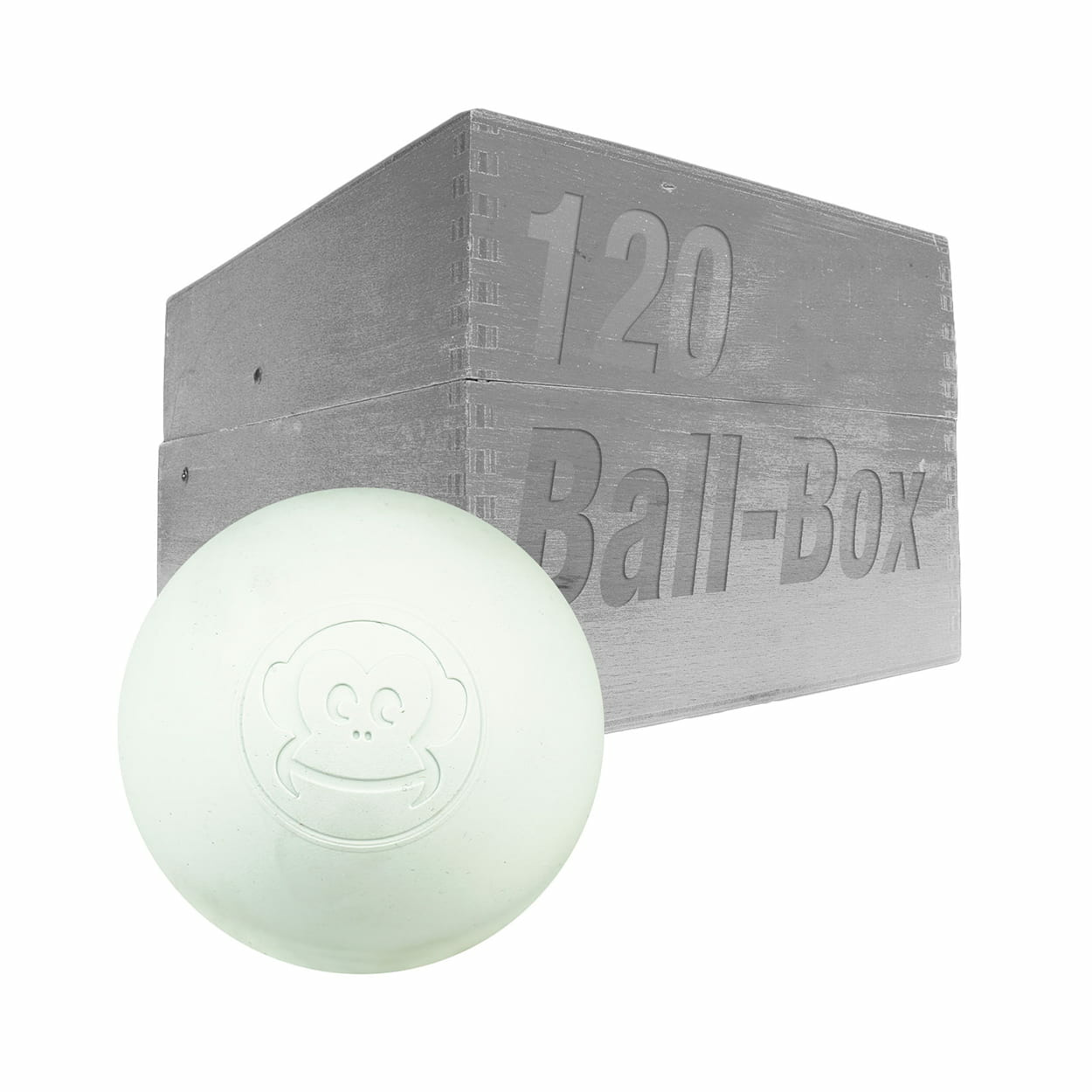 Captain-Lax Lacrosse Ball Box (120 Stück) White
