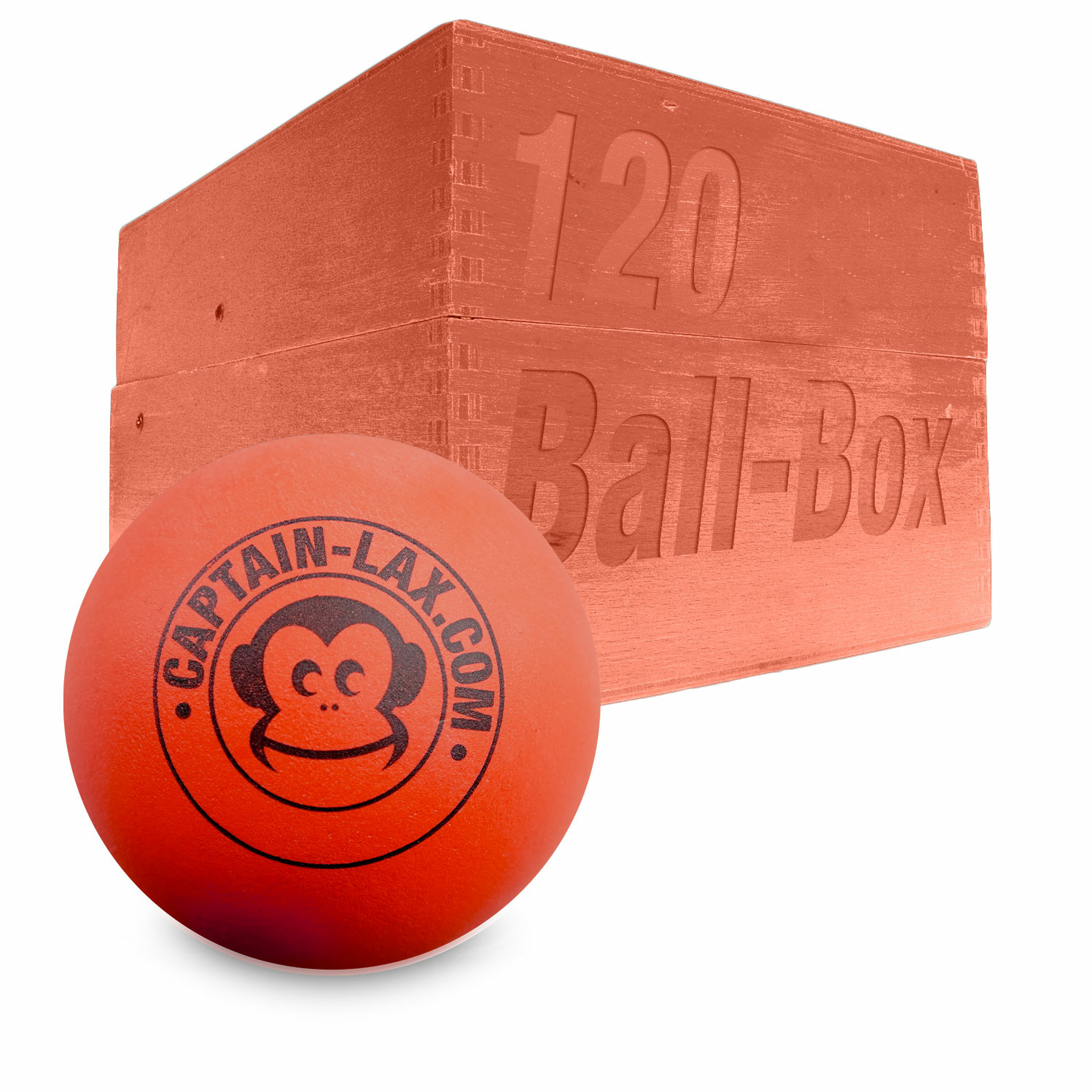 Captain-Lax Lacrosse Trainings Soft Ball Box (120 Stück) Orange